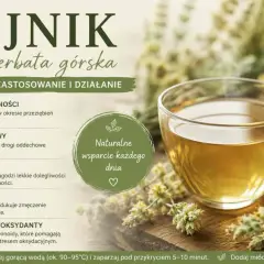 Gojnik, czyli herbata górska, pomaga na odporność, układ oddechowy, trawienie i nerwy. To naturalne wsparcie każdego dnia.