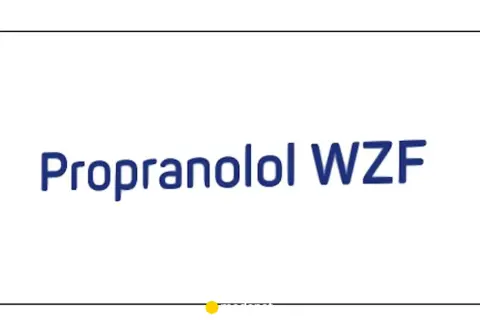 Napis "Propranolol WZF" na białym tle. Czy propranolol uspokaja? To pytanie często zadawane przez osoby szukające ulgi w stresie.