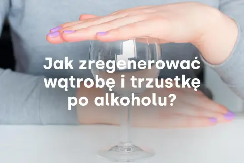 Dłonie chroniące pusty kieliszek symbolizują troskę o zdrowie. Dowiedz się, jak zregenerować wątrobę i trzustkę po alkoholu.