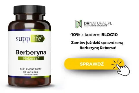 Suplement diety Berberyna Rebersa od Supp Life. Sprawdź jej działanie i zamów z rabatem!