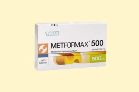 Opakowanie Metformax 500, które może wspierać odchudzanie. Zawiera 30 tabletek po 500 mg.