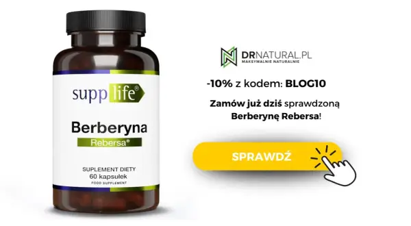 Suplement diety Berberyna Rebersa od Supp Life. Sprawdź jej działanie i zamów z rabatem!