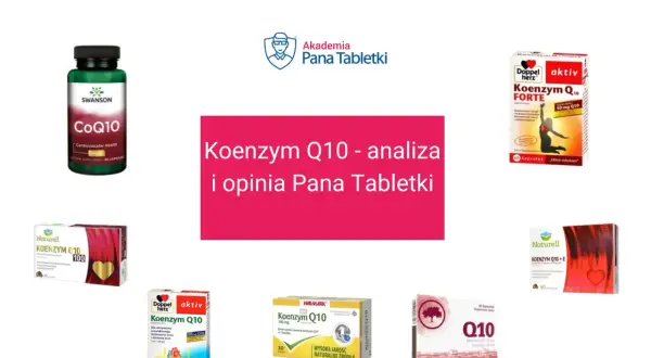 Różne suplementy z koenzymem Q10, w tym Doppel Herz, Swanson i Walmark. Analiza i opinia Pana Tabletki.