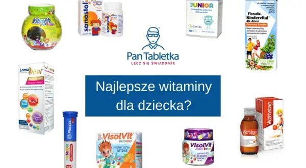 Różnorodne witaminy dla 13 latka: Vibovit, Sanostol, Plusssz Junior, Floradix Kindervital, Loma Vital, VisolVit, Wzrostan.